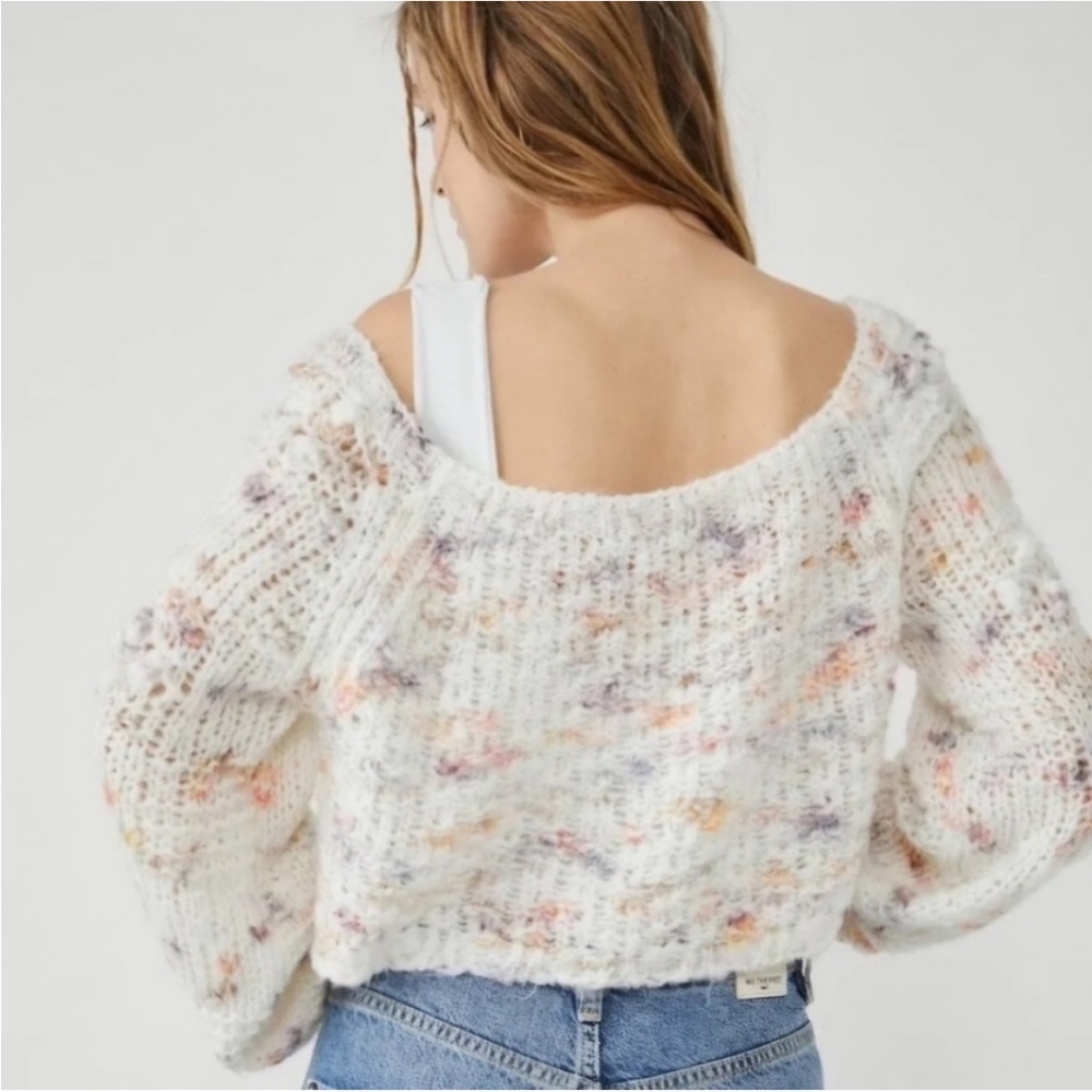 Free People Sunset Cloud Pullover Sweater Size XL - Picture 3 of 8
